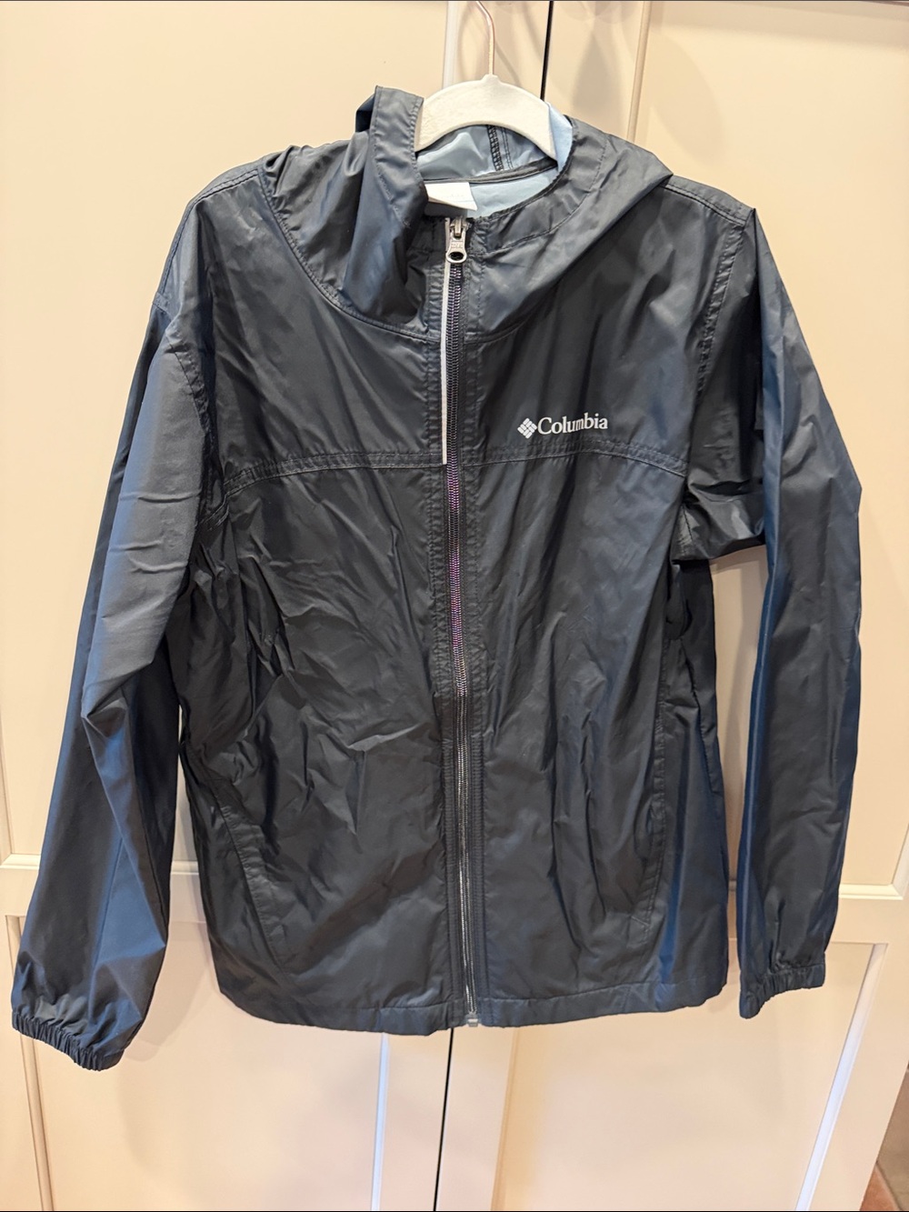 Columbia Black Kids' Hooded Rain Jacket